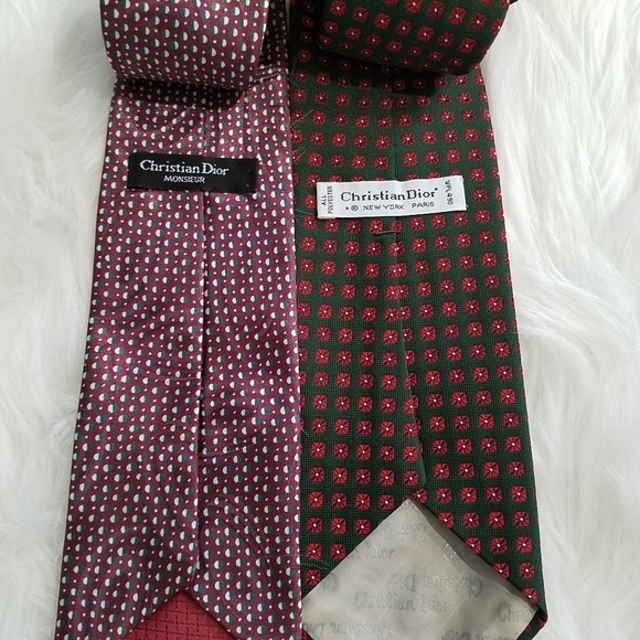 CHRISTIAN Dior Bundle of 2 Mens Ties - Picture 5 of 6